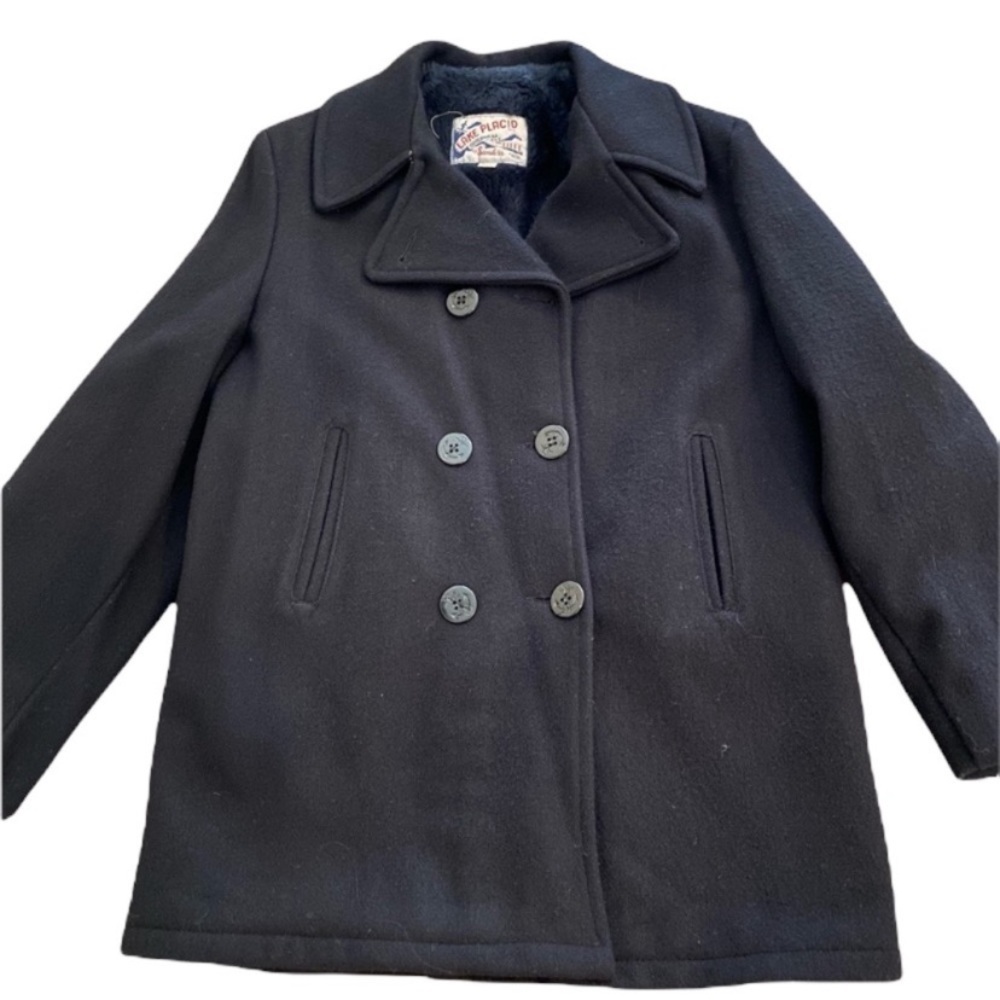 Vintage Wool Pea Coat Lake Placid Outerwear by Sandress
